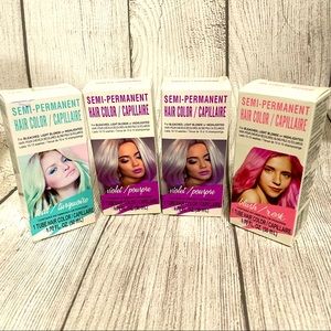 Set of 5 semi permanent hair color